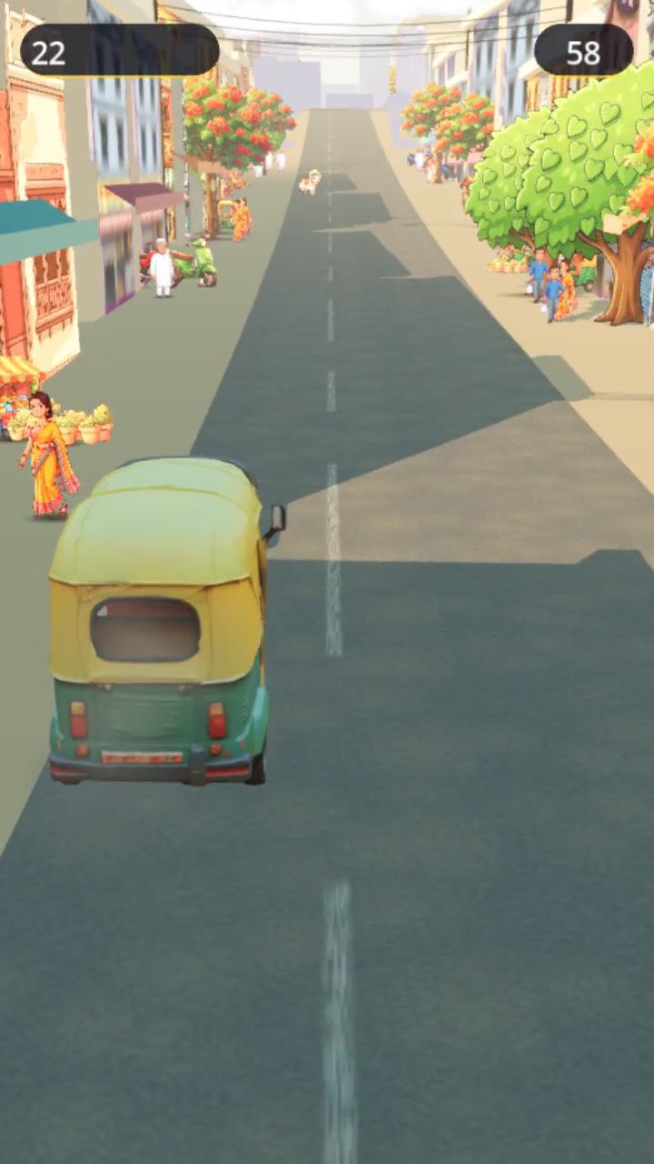 Chal Rickshaw golden-hour skyline and buildings at the horizon
